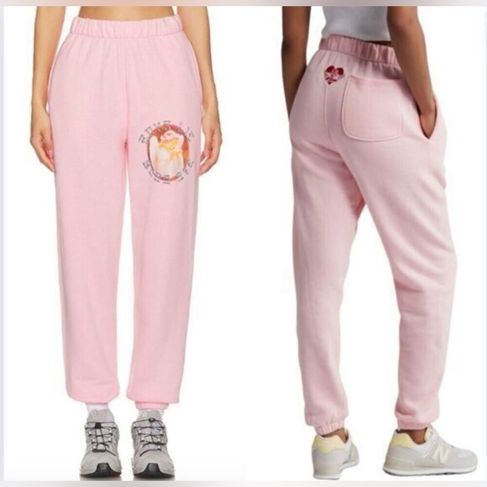 Boys Lie Pink Graphic Jogger Track Pants
